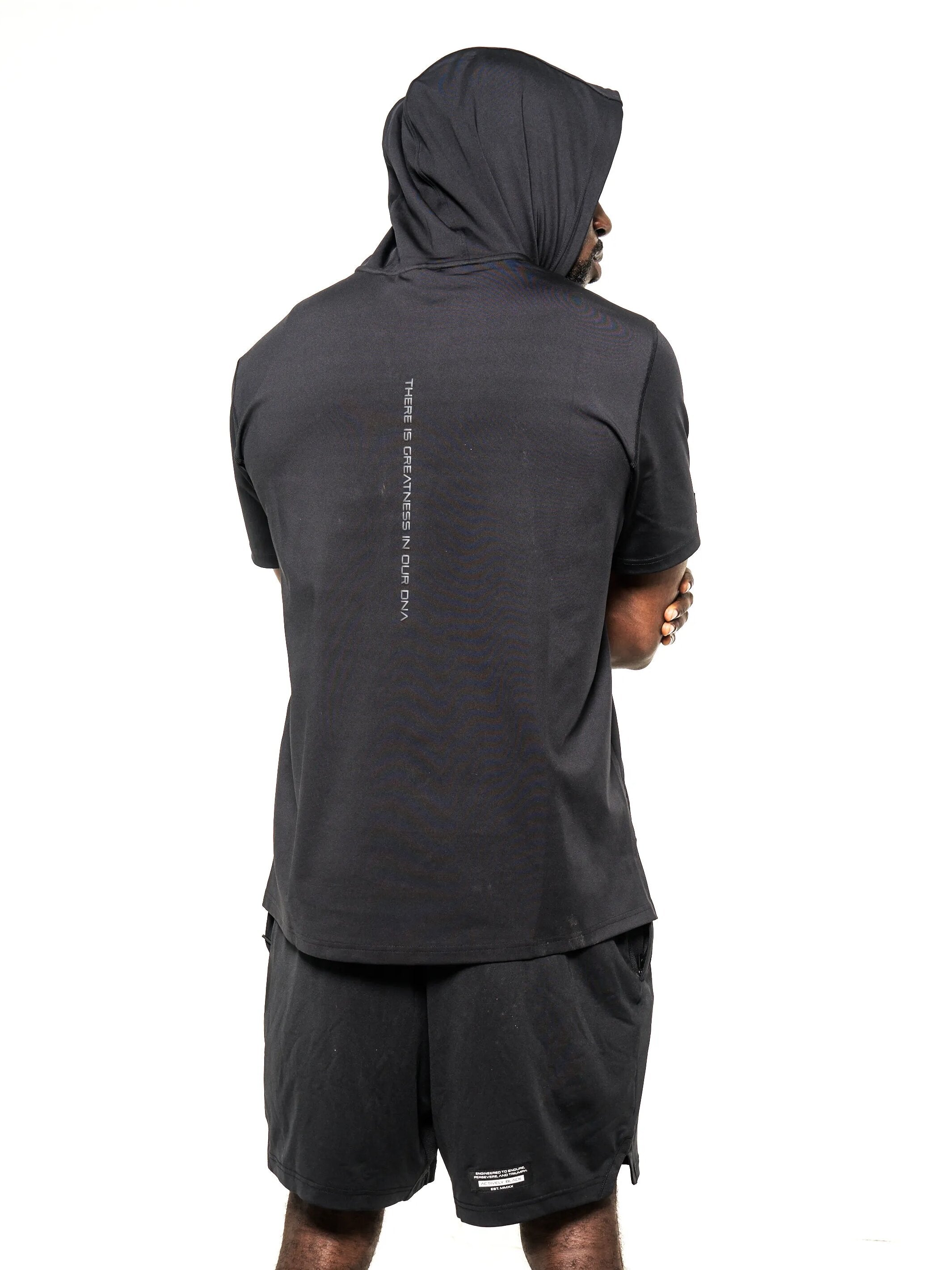 Men's Stealth Short Sleeve Performance Hoodie