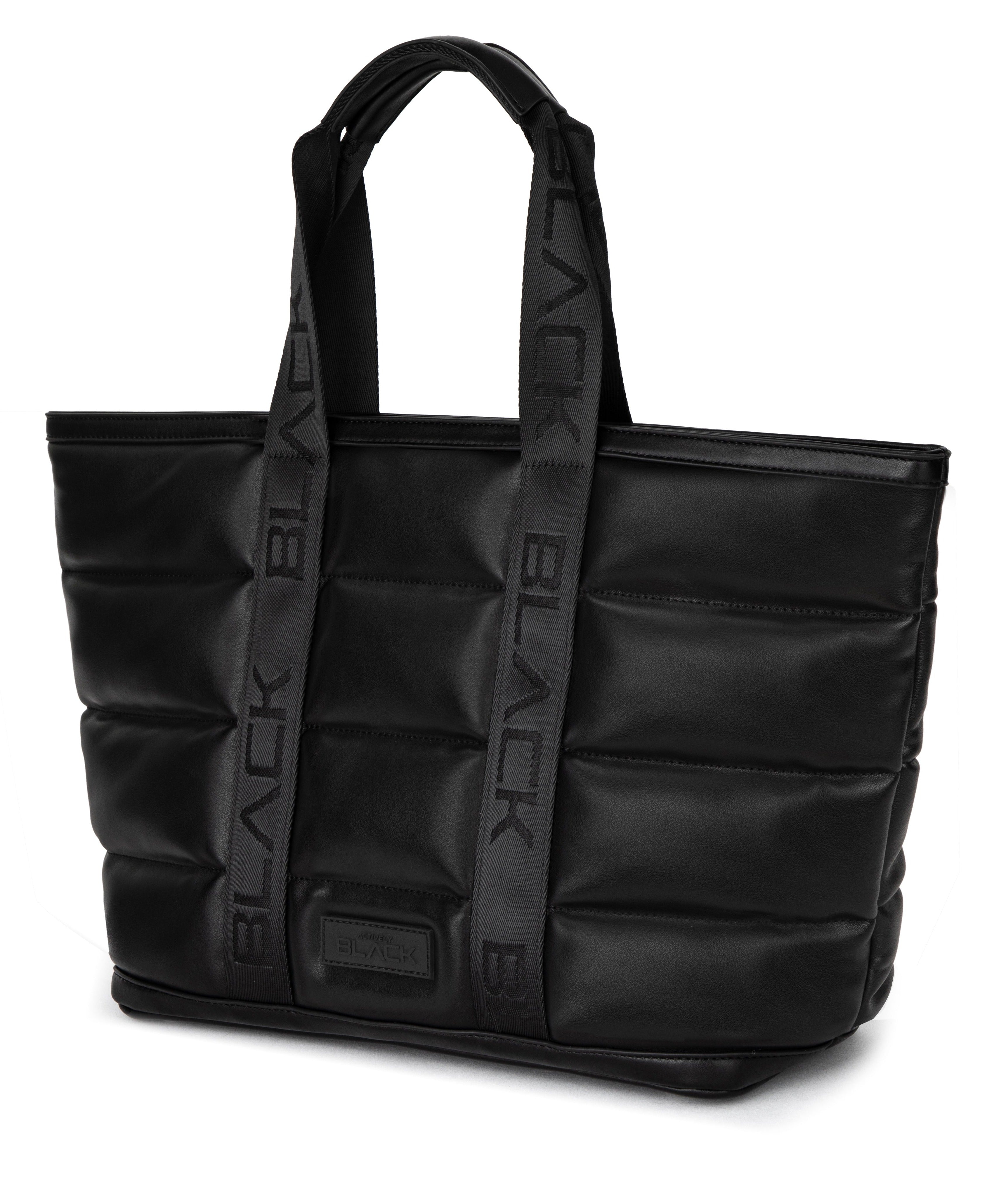 Black Band Luxe Tote