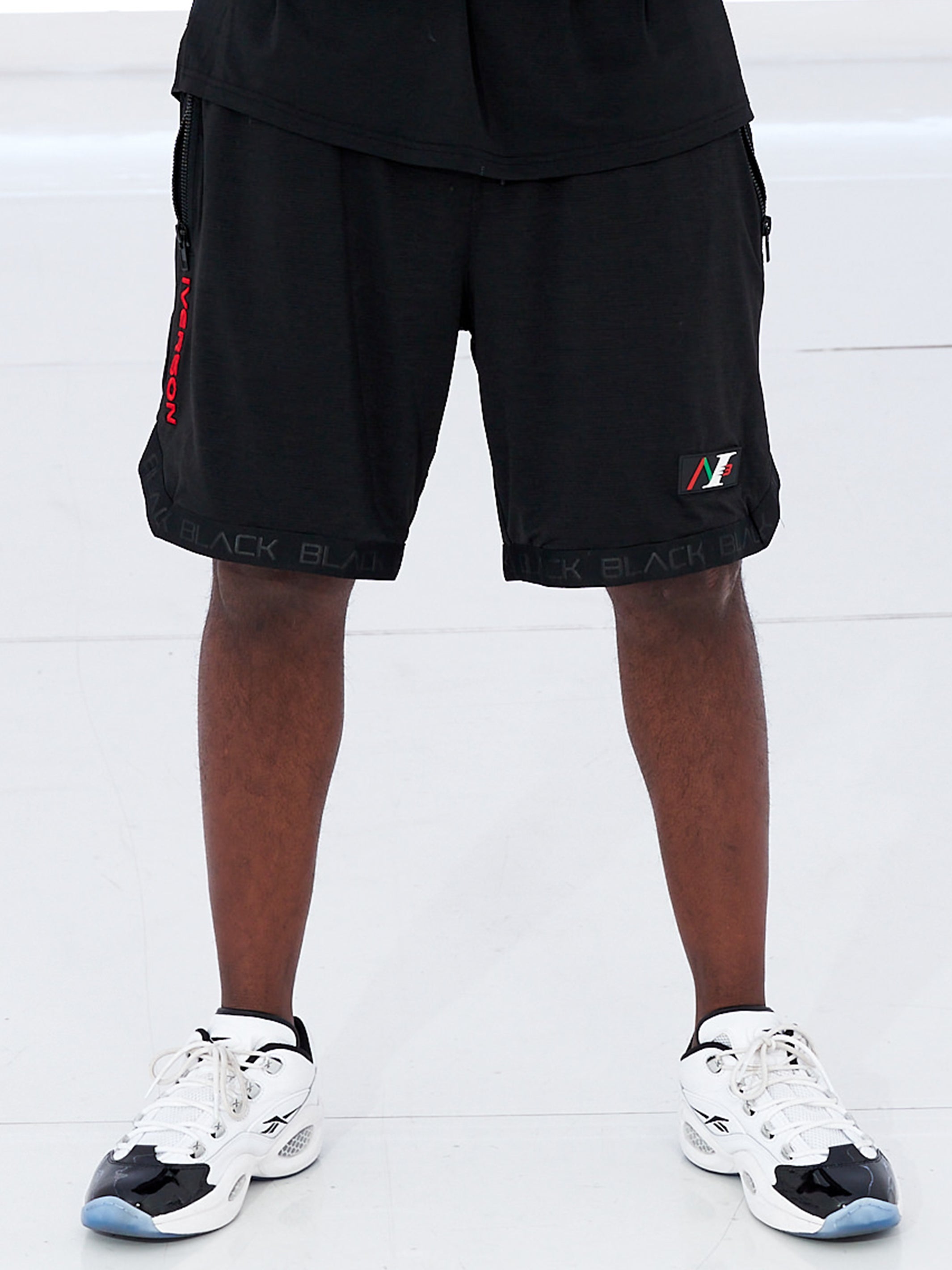 Allen Iverson x Actively Black Logo Shorts