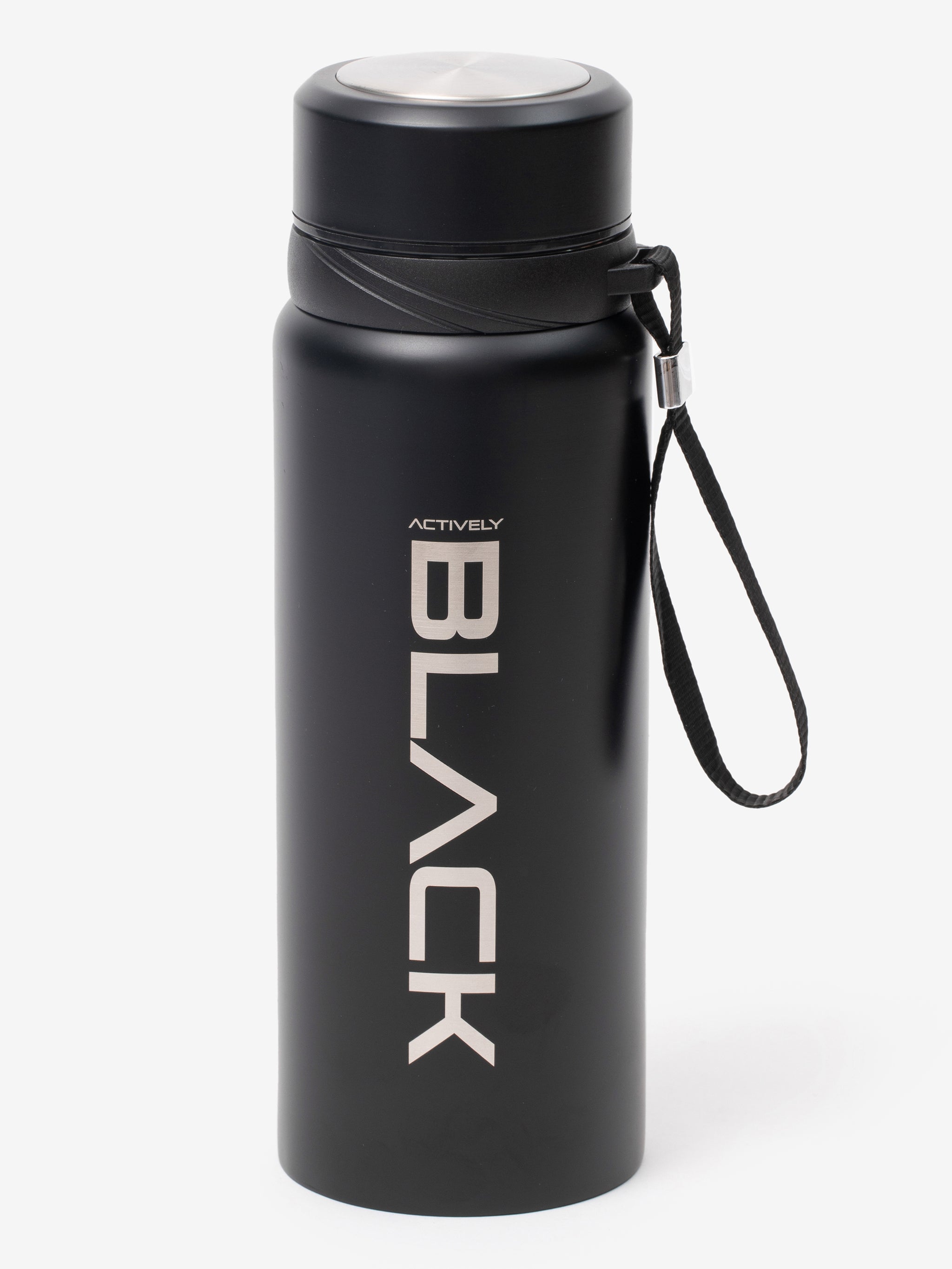 Sports Stainless Steel Insulated Water Bottle 26 oz Black&Navy, Black