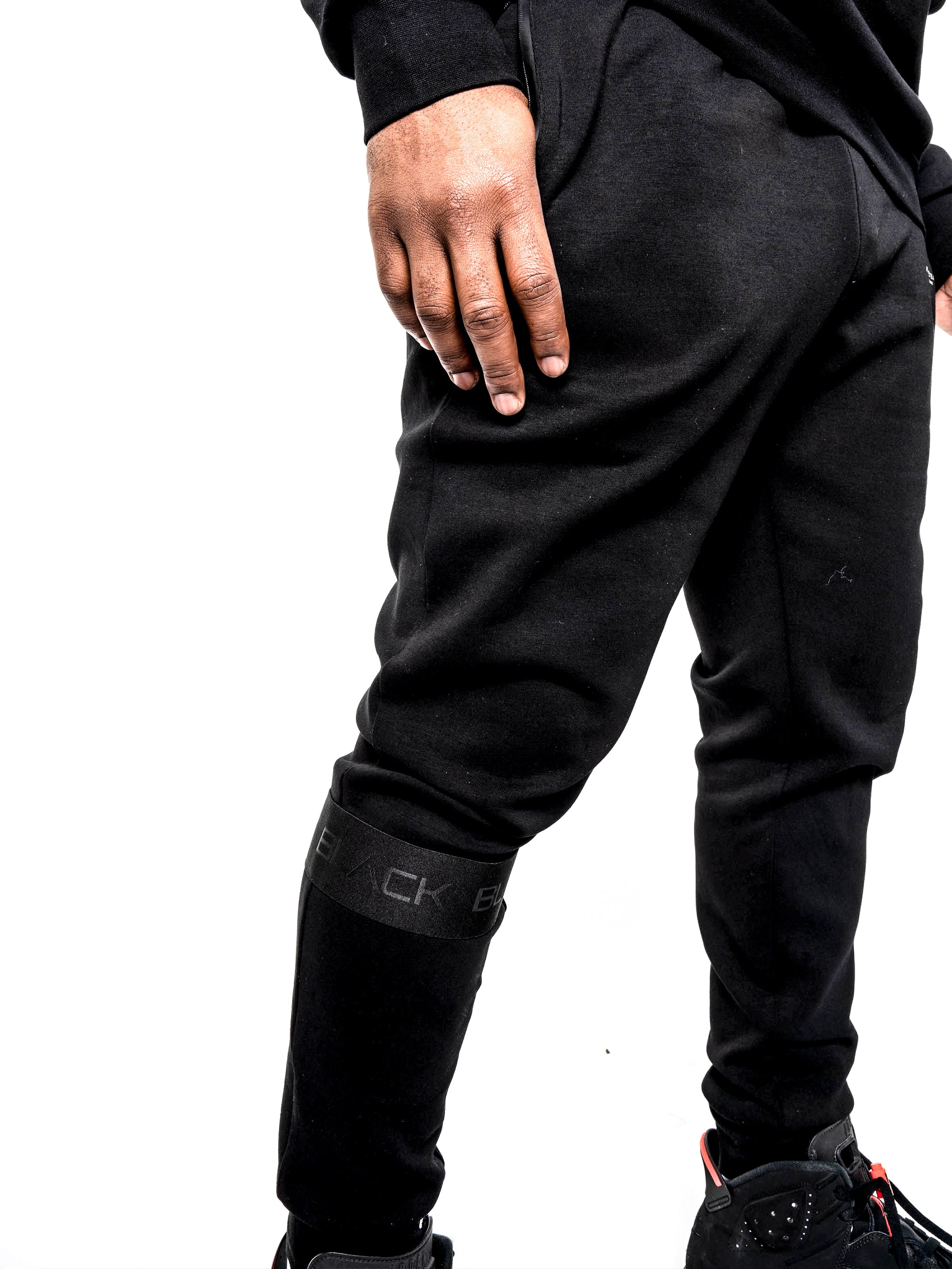 Men's Black Band Luxe Joggers