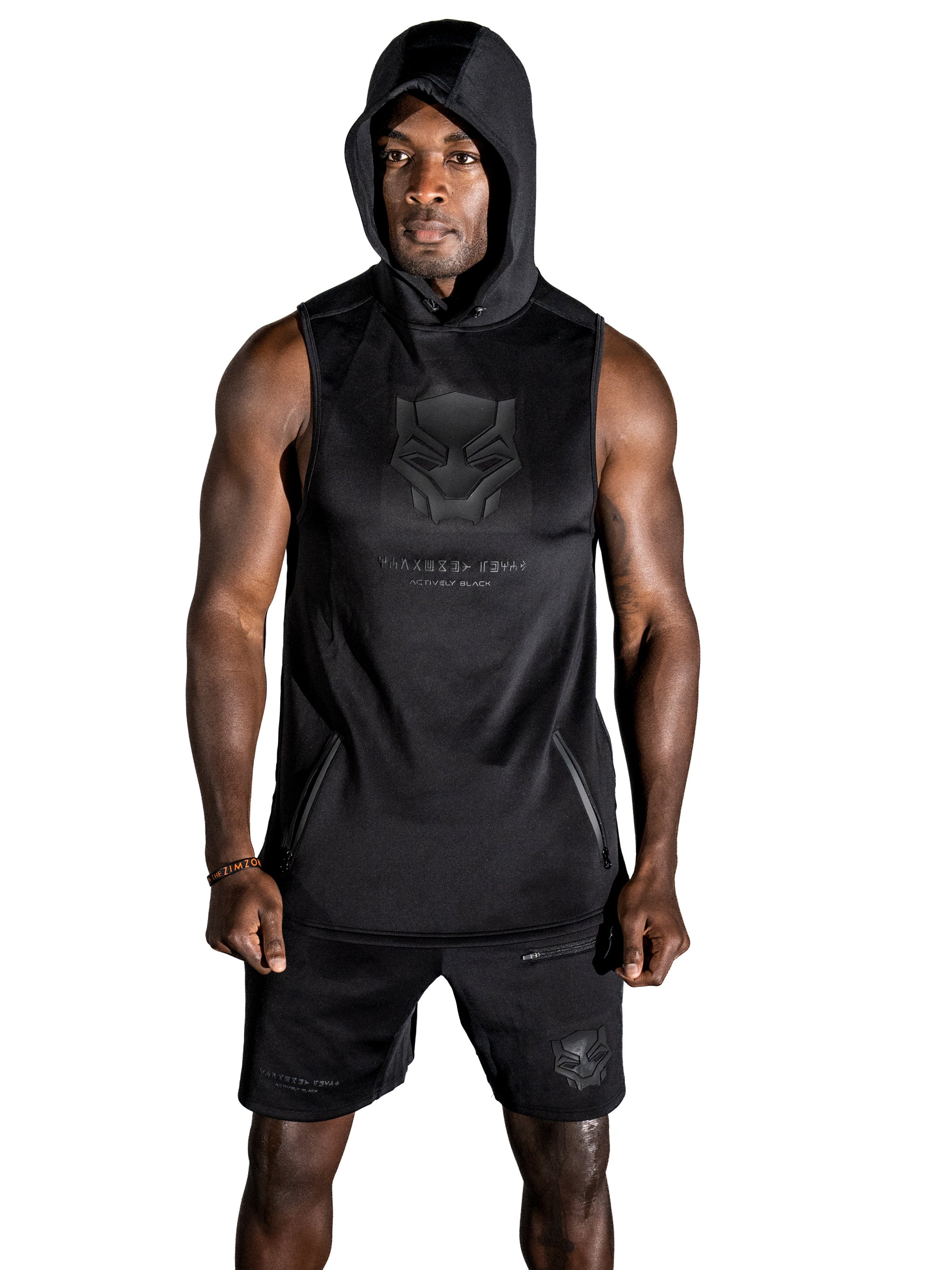 Men's Wakanda Athletics Panther Sleeveless Hoodie