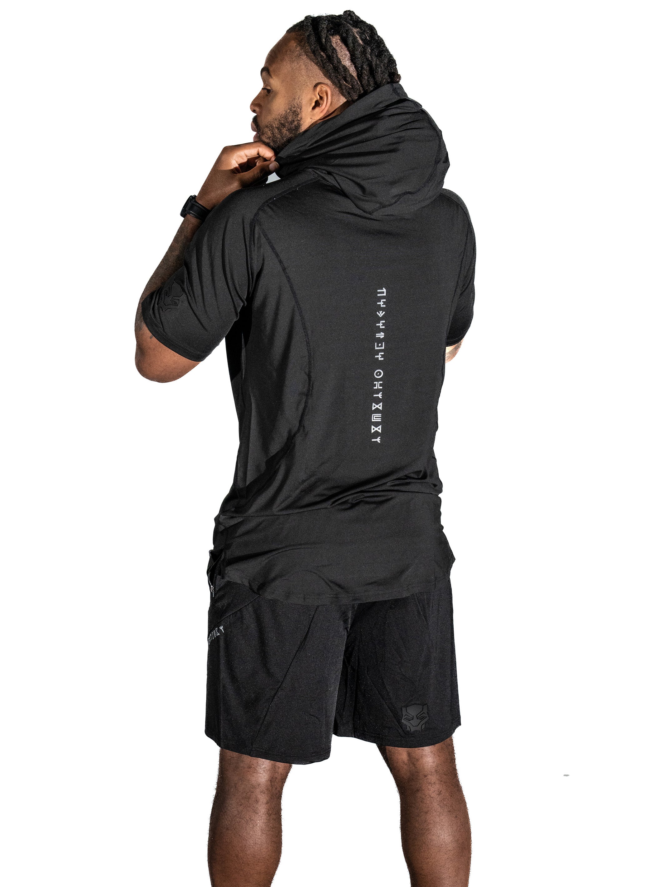 Men's Wakanda Athletics Performance Short Sleeve Hoodie