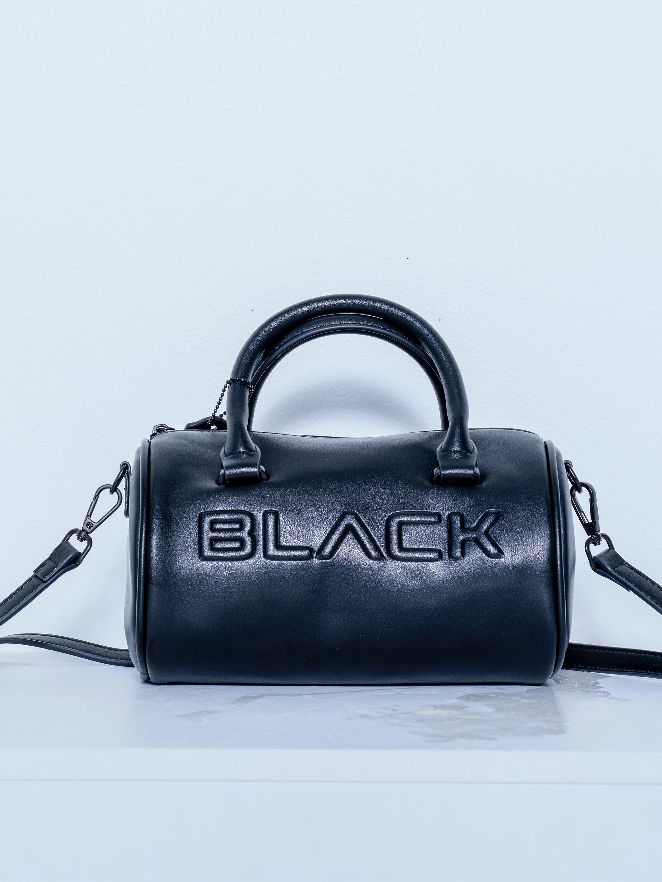 Actively Black Mini Barrel Handbag