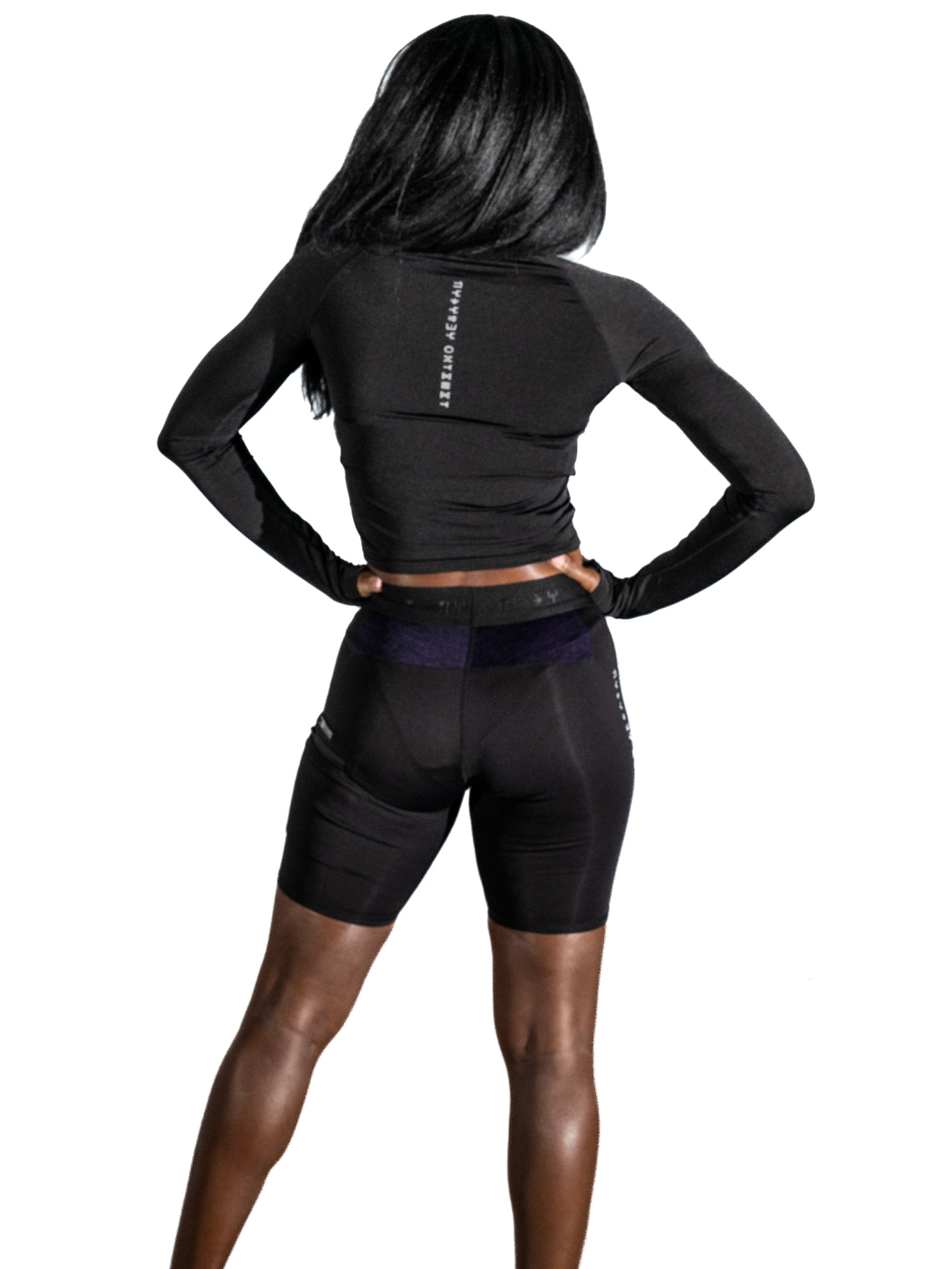 Women's Wakanda Athletics Long Sleeve Crop