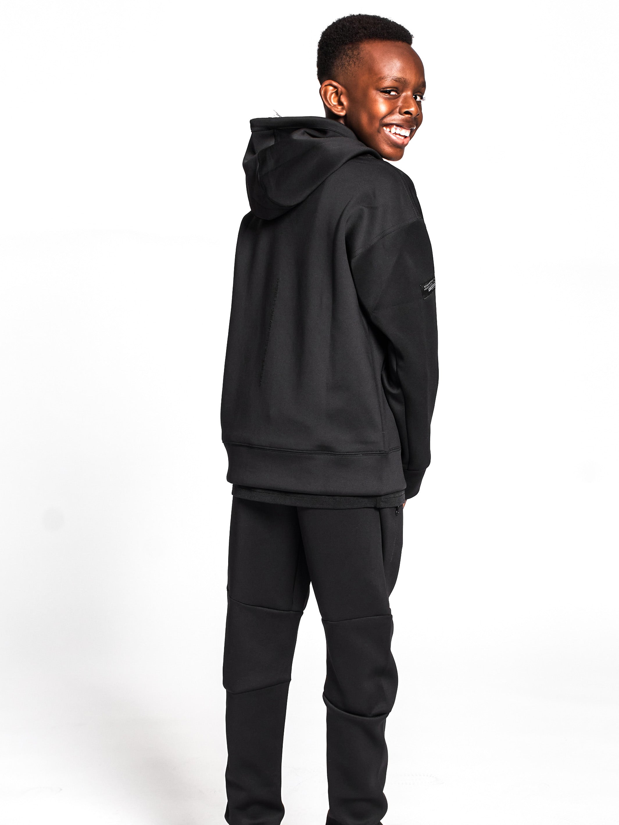 Youth Actively Black Performance Tech Hoodie
