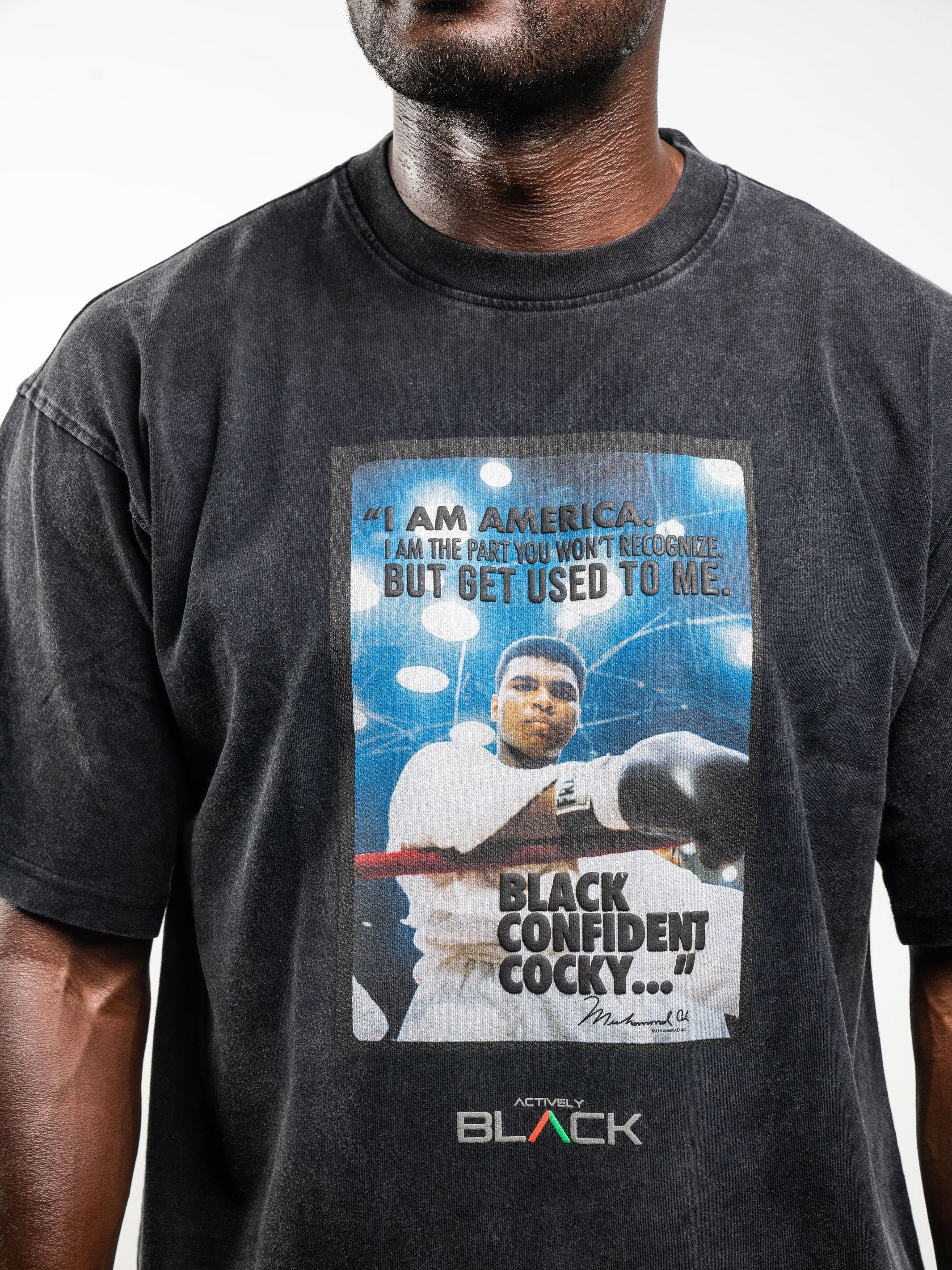 Muhammad Ali x Actively Black & Cocky Vintage Tee