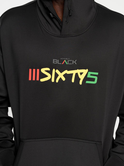 Unisex Actively Black 365 Performance Hoodie