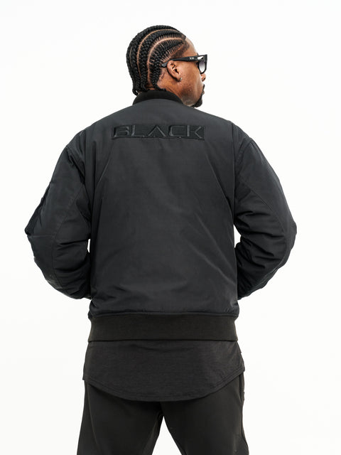 Men's Actively Black Bomber Jacket