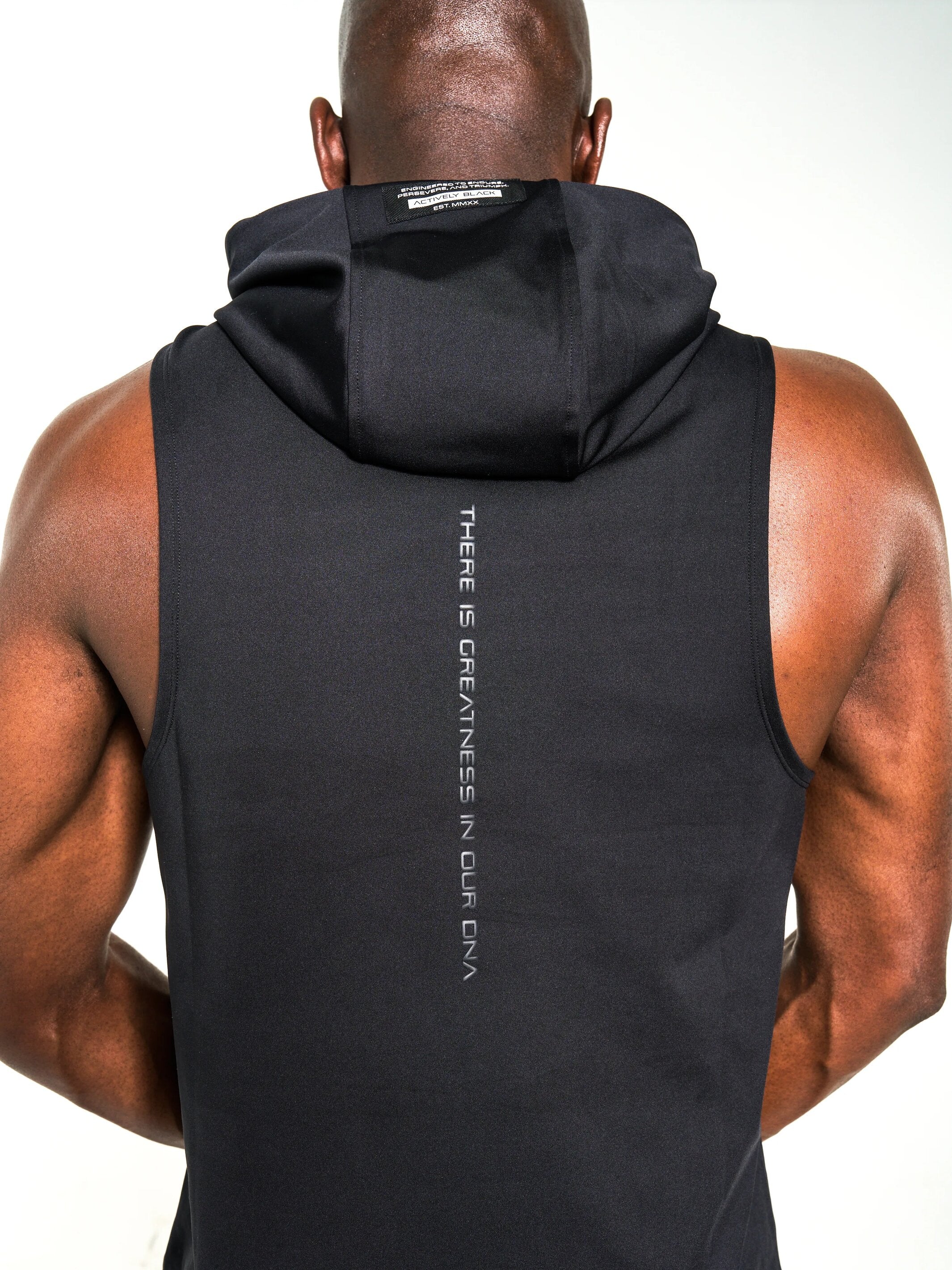 Sleeveless performance hoodie sale