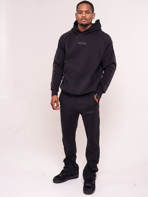 Men's Black Band Luxe Hoodie