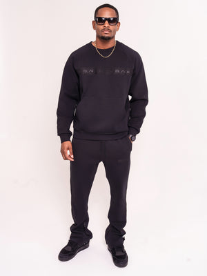 Men's Black Band Luxe Crewneck