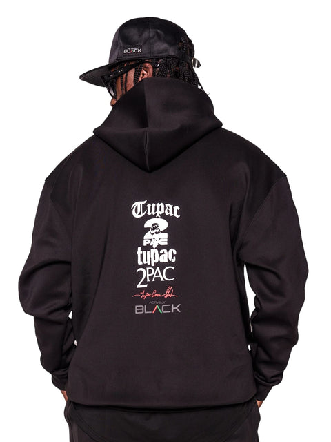 Unisex Tupac x Actively Black Keep Your Head Up Hoodie