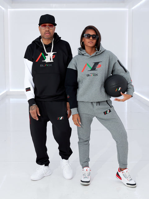 Allen Iverson x Actively Black Logo Joggers