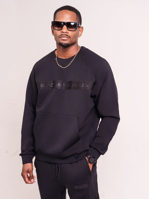 Men's Black Band Luxe Crewneck