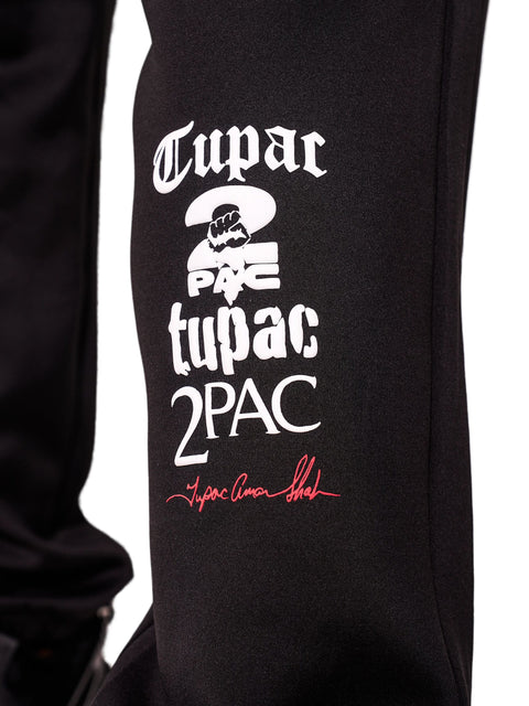 Unisex Tupac x Actively Black Logo Joggers