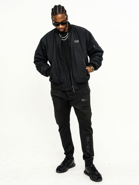 Men's Actively Black Bomber Jacket