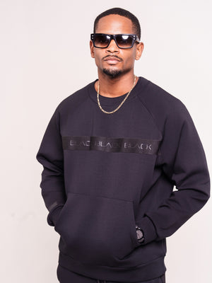 Men's Black Band Luxe Crewneck