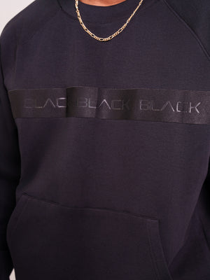 Men's Black Band Luxe Crewneck