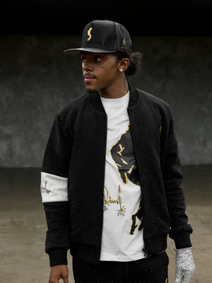 Michael Jackson x Actively Black Moonwalker Bedazzled Jacket