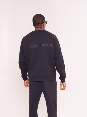 Men's Black Band Luxe Crewneck