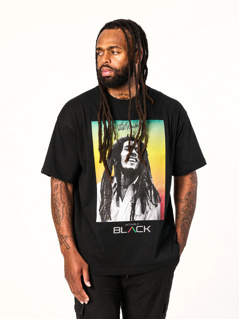 Bob Marley x Actively Black Lifestyle Tee