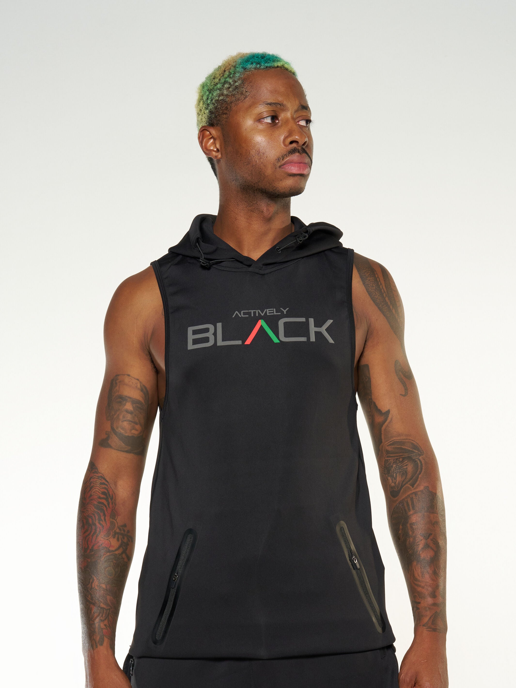 Sleeveless best sale hoodie reebok