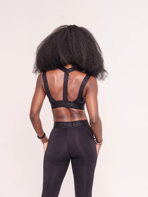 Women's Black Band Tights