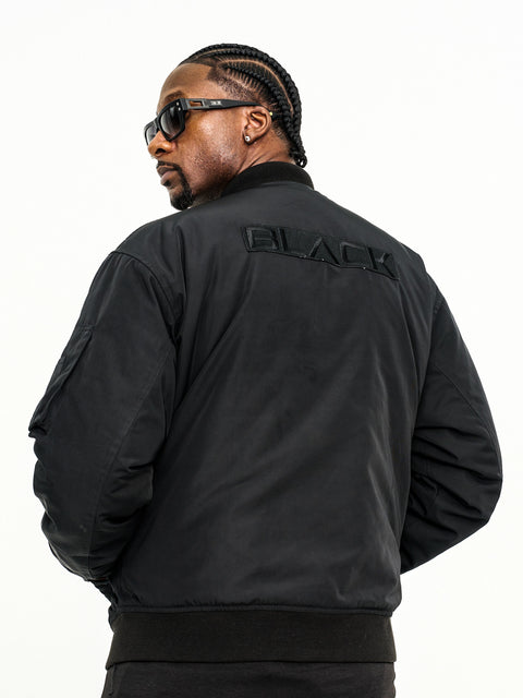 Men's Actively Black Bomber Jacket