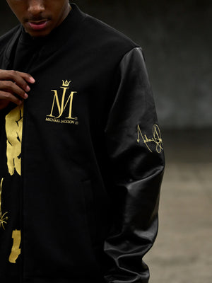 Michael Jackson x Actively Black Varsity Jacket