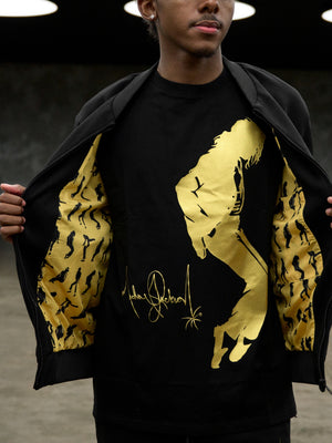 Michael Jackson x Actively Black Varsity Jacket