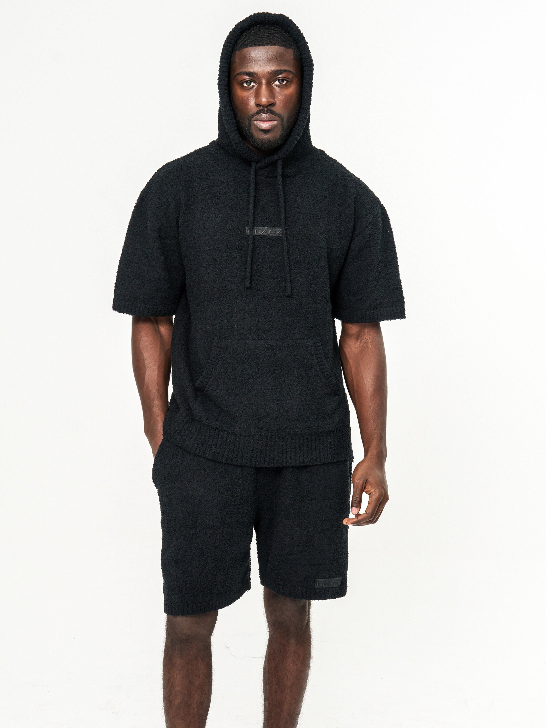 Mens hoodie short online set