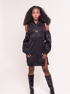 Women's Black Camo Luxe Dress
