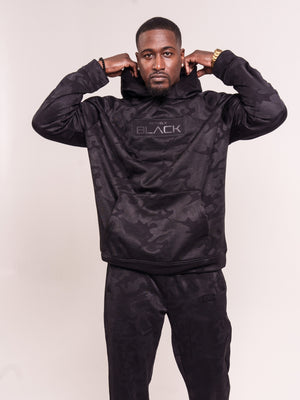 Black Camo Luxe Pullover Hoodie