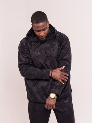 Black Camo Luxe Pullover Hoodie
