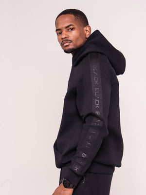 Men's Black Band Luxe Hoodie
