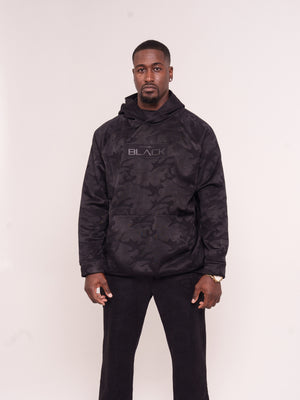 Black Camo Luxe Pullover Hoodie