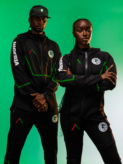 Unisex Team Nigeria Zipper Hoodie