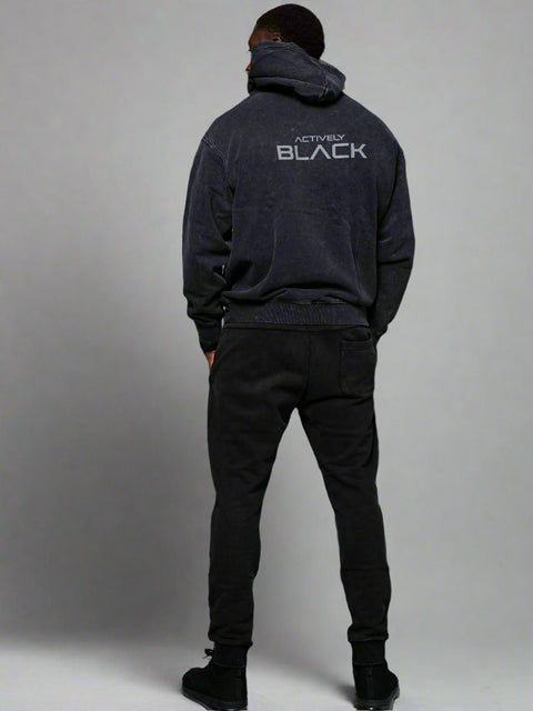 Unisex Actively Black Vintage Lifestyle Joggers