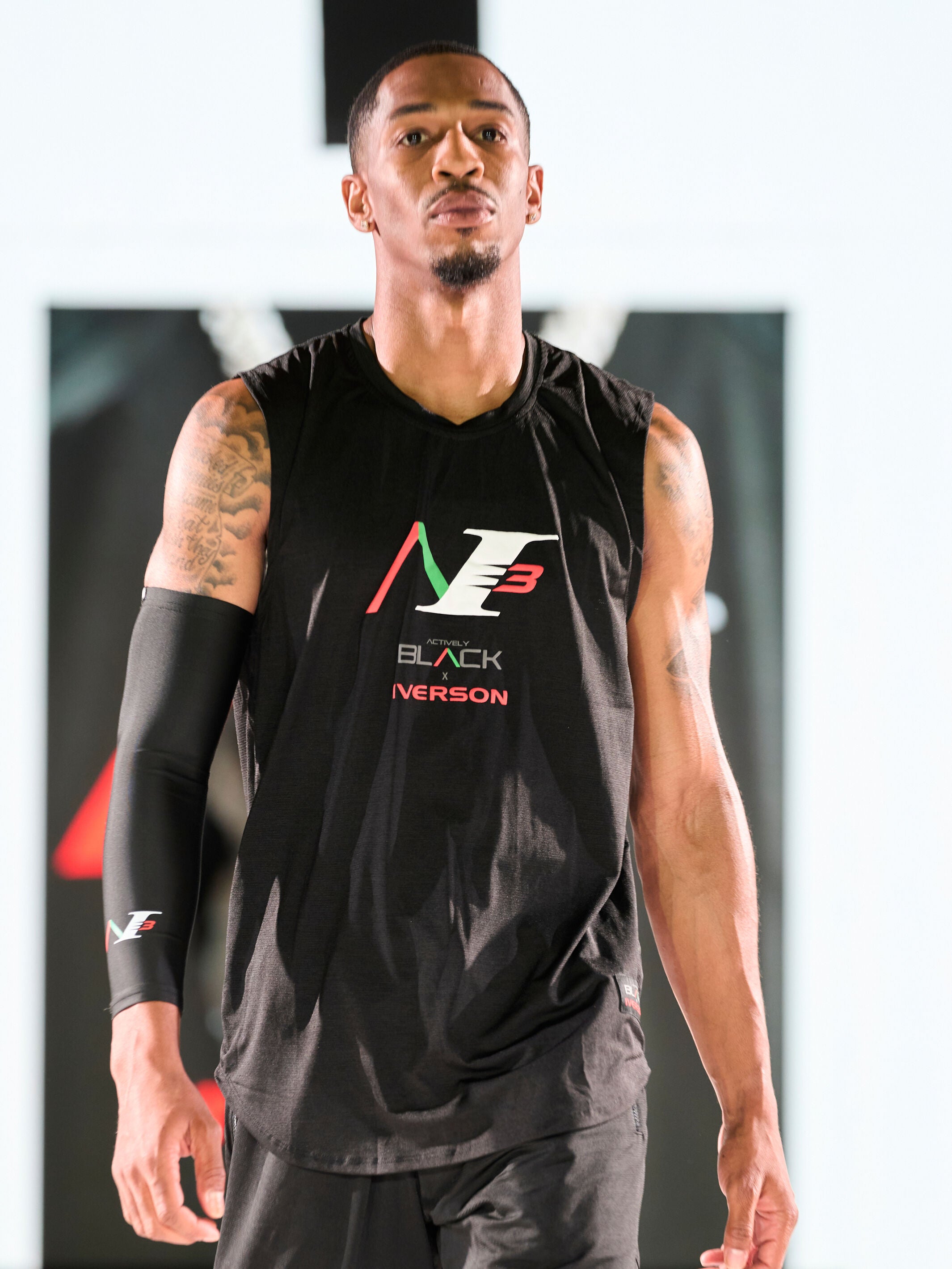 Allen Iverson x Actively Black Logo Sleeveless Shirt
