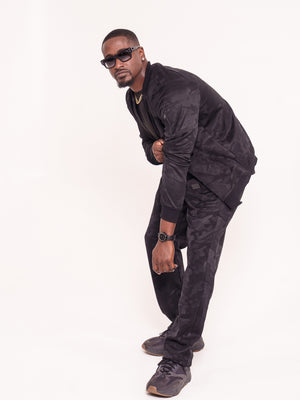 Men's Black Camo Luxe Joggers