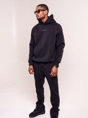 Men's Black Band Luxe Hoodie