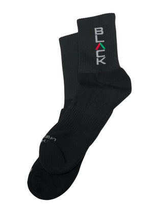 Actively Black Logo Performance Socks