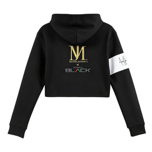 Michael Jackson x Actively Black Moonwalker Crop Hoodie
