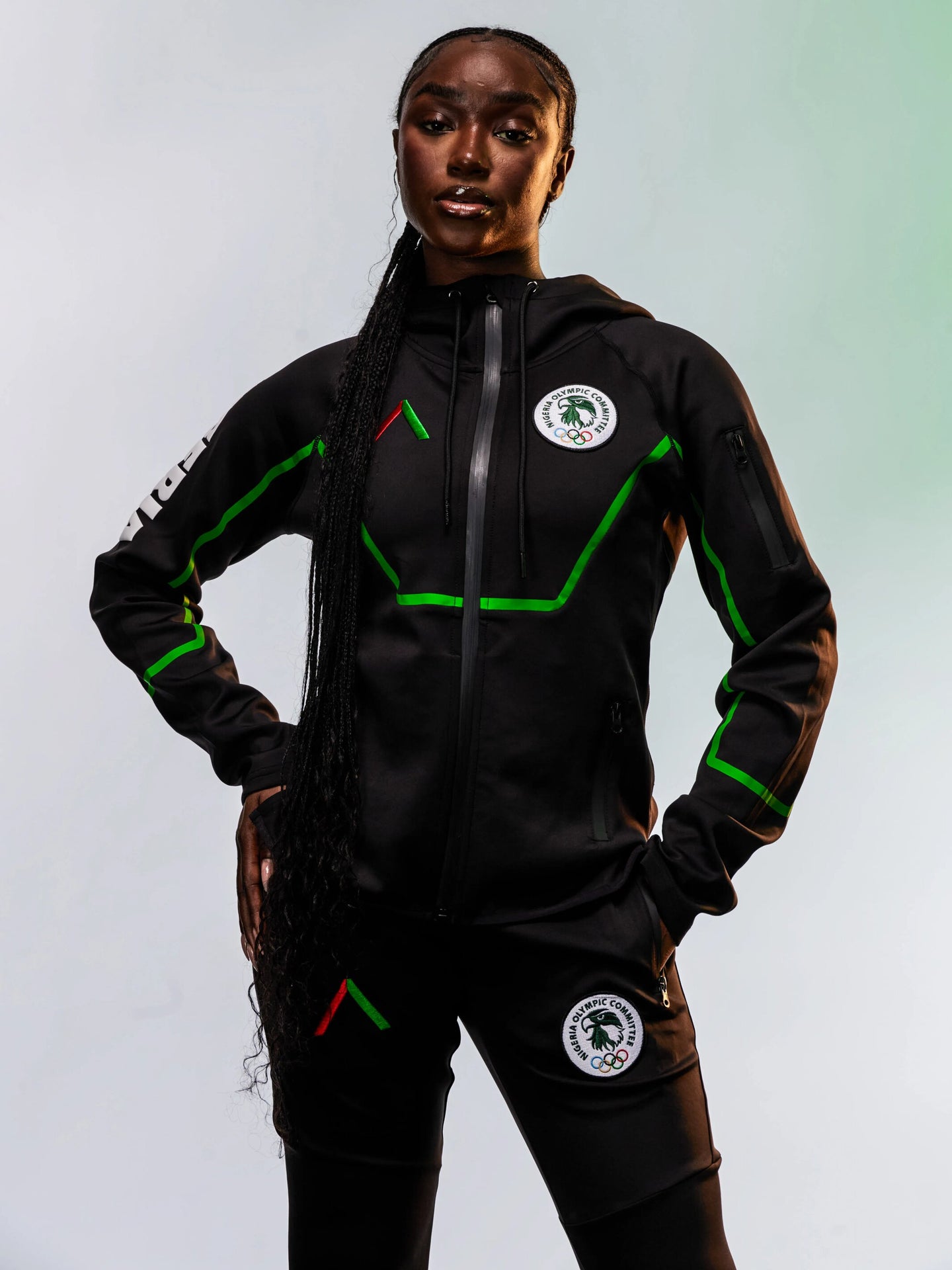 Women's Team Nigeria Zipper Hoodie