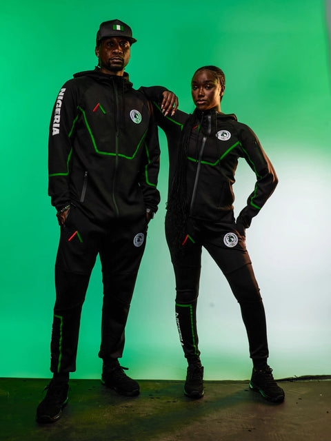 Unisex Team Nigeria Zipper Hoodie