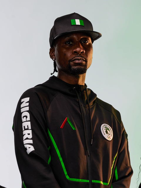 Unisex Team Nigeria Zipper Hoodie