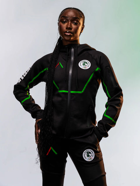 Unisex Team Nigeria Zipper Hoodie