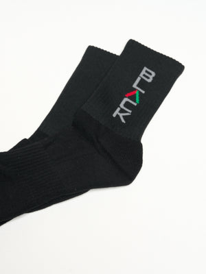 Actively Black Logo Performance Socks