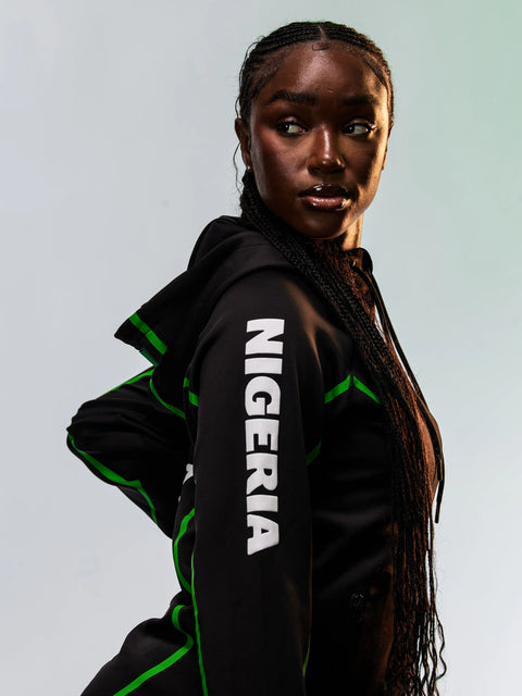 Unisex Team Nigeria Zipper Hoodie